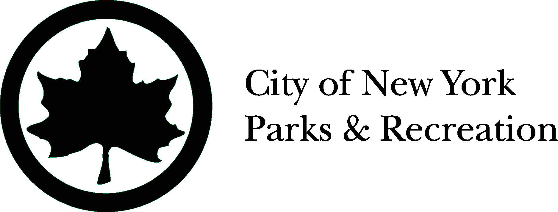 City Of New York Parks & Recreation Black Logo Vector Logo